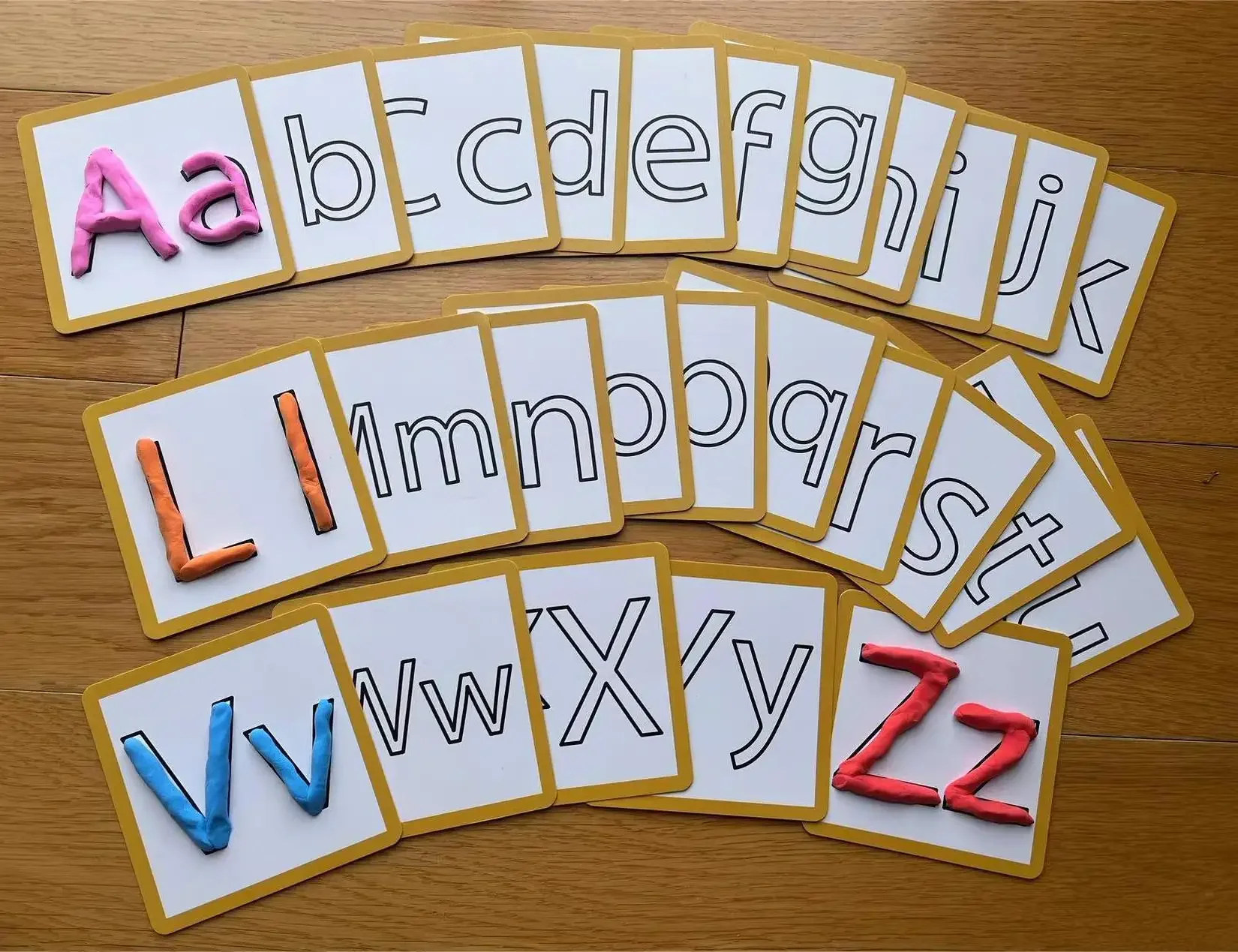 Alphabet and numbers learning cards
