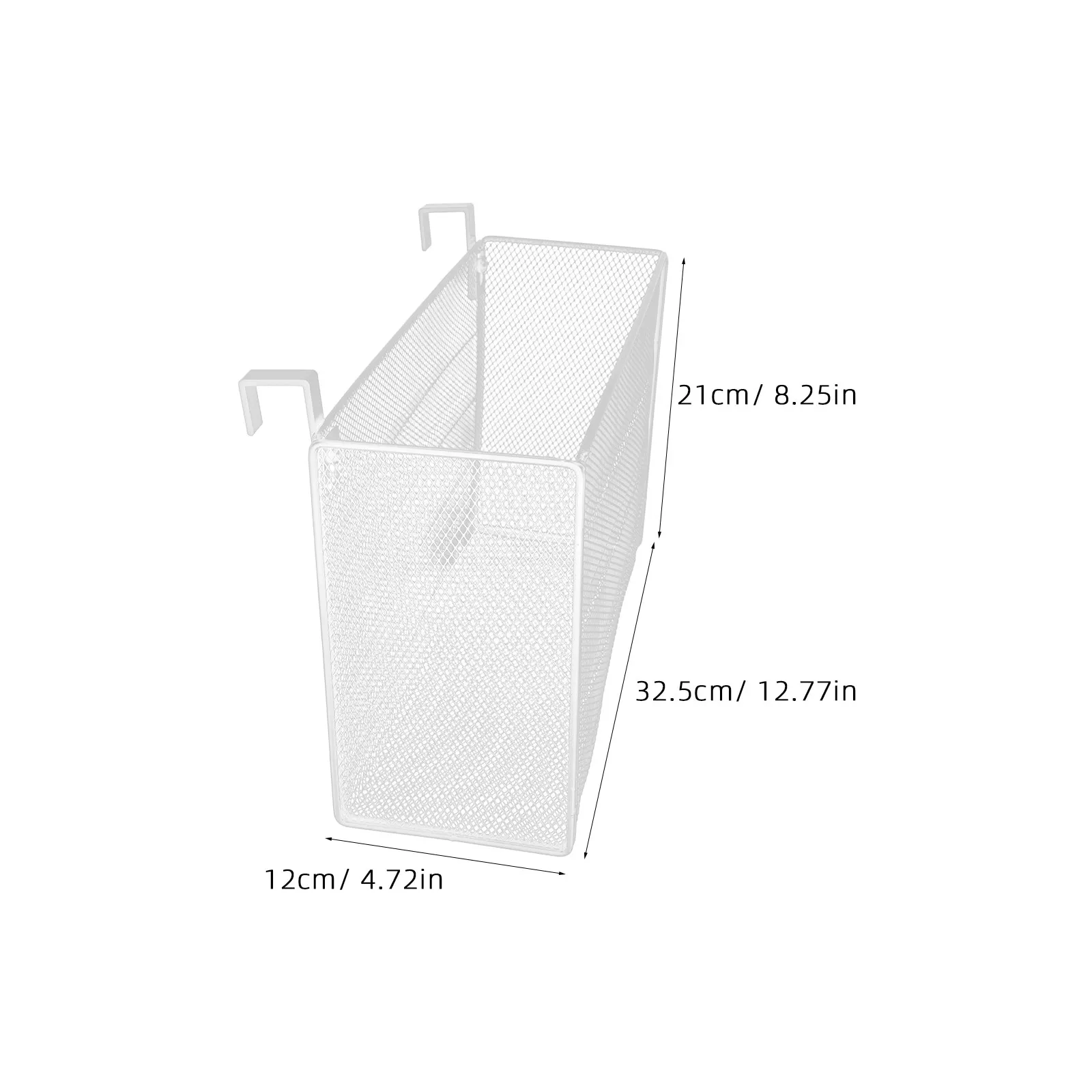 Organizer Shelf Space-Saving Desktop Storage Hanging File Organizer with Hooks Wall-Mounted Desk Shelf for Office Documents