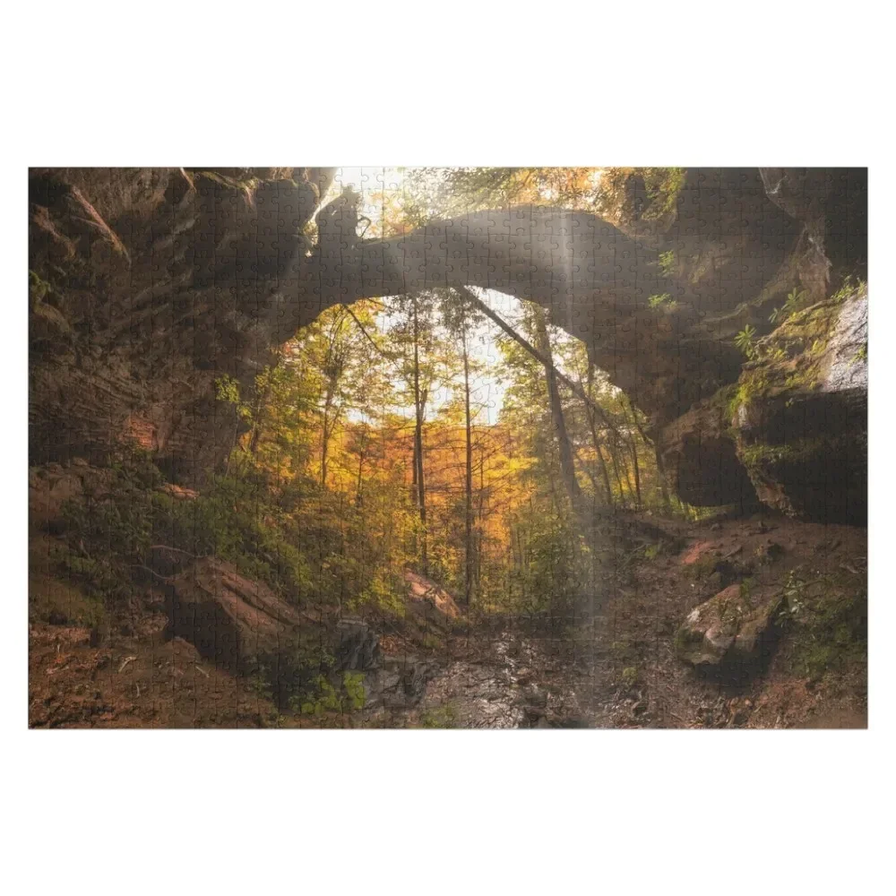 

Hopewell Arch in the Red River Gorge, Kentucky Jigsaw Puzzle Wooden Name Custom Name Child Toy Wooden Boxes Puzzle