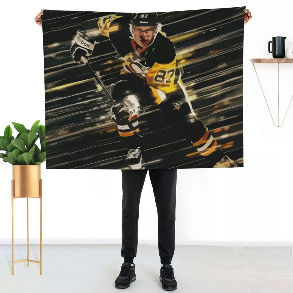 Sidney Crosby Painting Throw Blanket Blankets For Bed Decoratives Polar for sofa Stuffeds cosplay anime Blankets