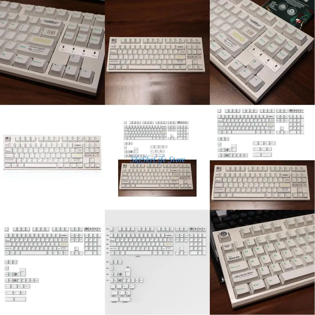 

E65E Mechanical Keyboards Caps 133Keys US Dollar Theme PBT Original Height Keycap
