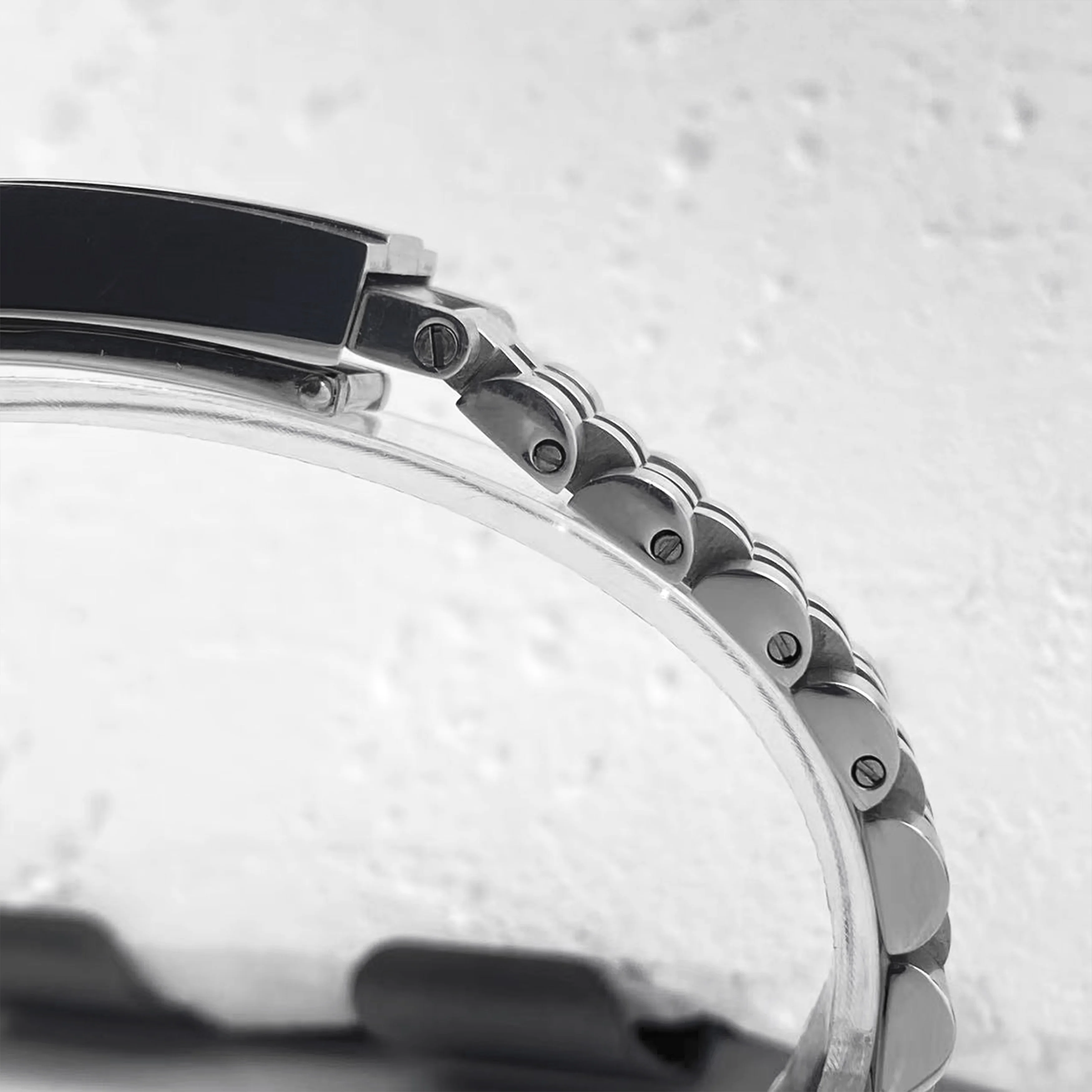 Caixa de relógio vk63 de alta qualidade, 39mm, vidro safira, aço inoxidável, à prova d'água, para seiko mod fit vk63, peças de movimento de quartzo