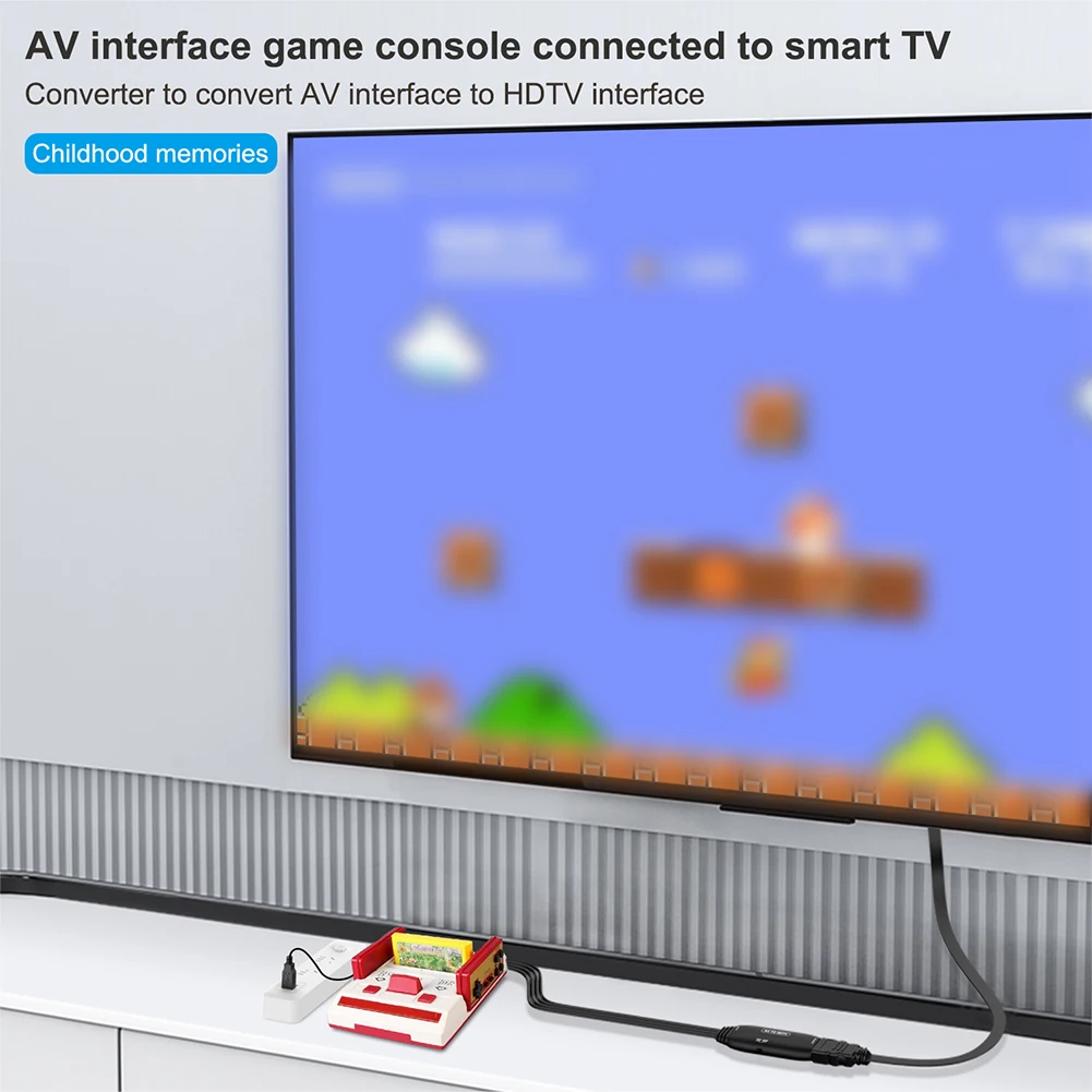 AV-HDMI互換コンバーター,RCAコンポジットCVBS,ビデオオーディオアダプター,1080p, 720p