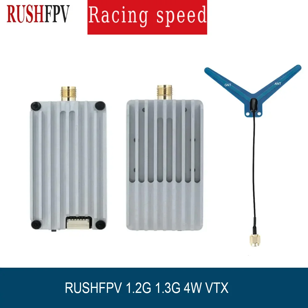 RUSHFPV 1.2G 1.3G 4W VTX 16CH 7-30V IRC-Tramp 36dBm for Long Range FPV Drone