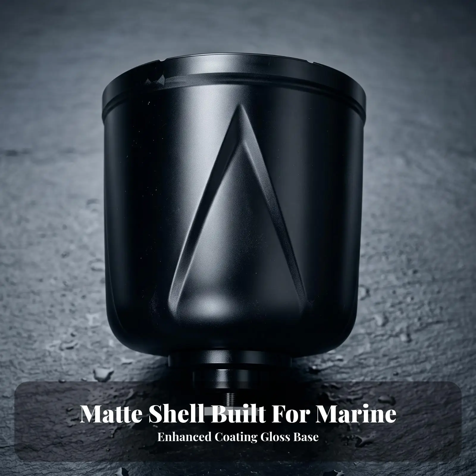 Anti-Slip Kayak Cup Holder | Matte Finish Grip Panel, Space-Saving Compact Design, Cup Holder with Clamp Mount, for Fishing
