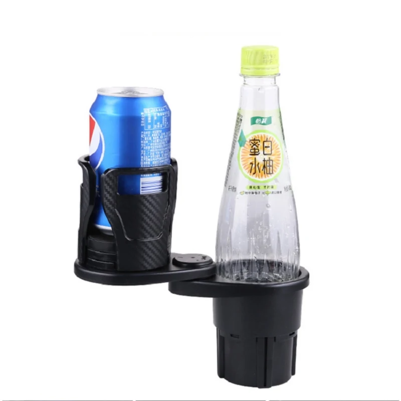 حامل أكواب السيارة المتوسع لمحول السيارة حامل أكواب مزدوج متعدد الوظائف قابل للتعديل مع حامل هاتف منظمات الروائح