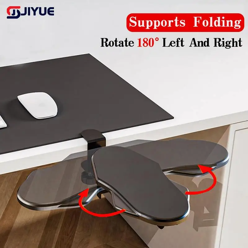 Upgraded Folding Computer Armrest Pad, Adjustable Computer Wrist Rest, Desktop Extender Ergonomic Office Arm Support PC Game Pad