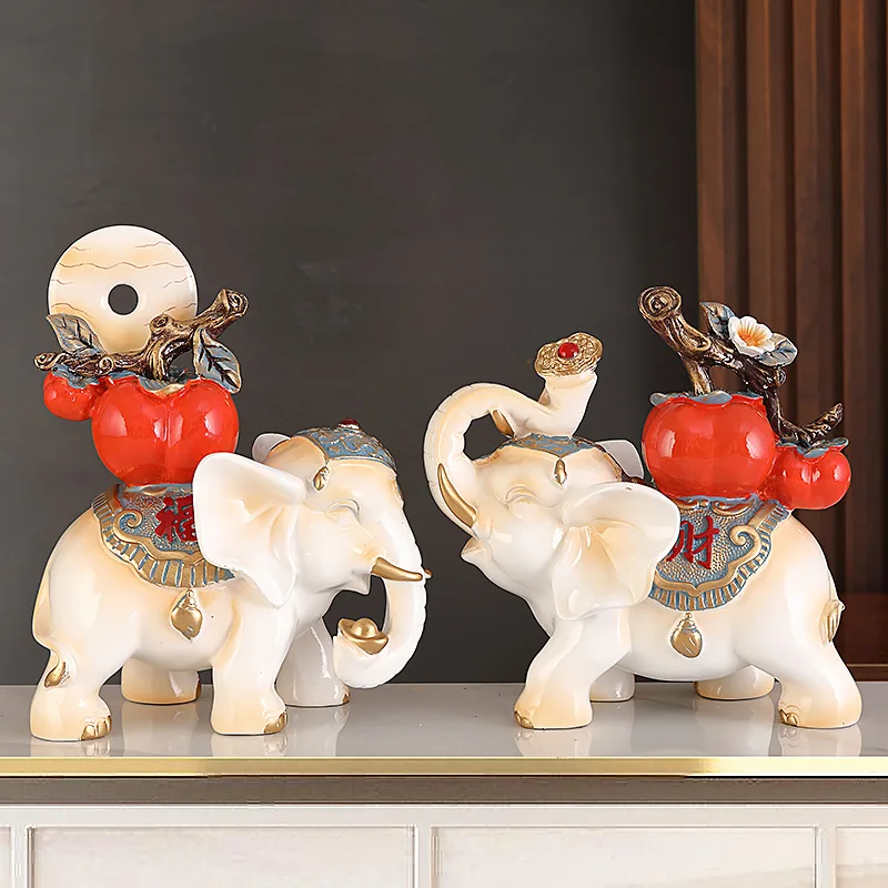 

Traditional Feng Shui Everything Good Fortune Like Statue Resin Decoration Creative Home Light Luxury High-end Decoration