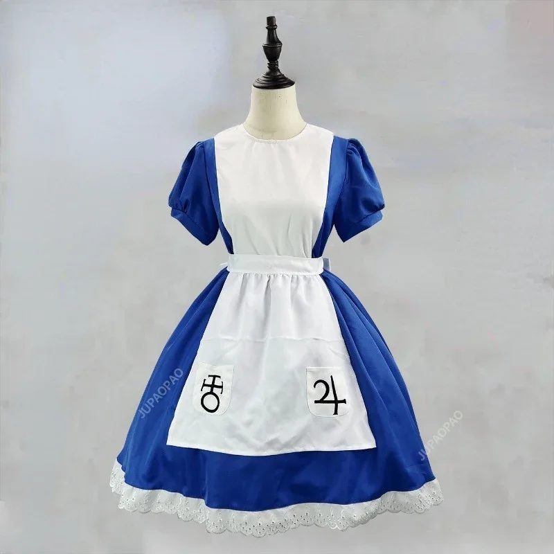 Japanse Game Lolita Cosplay Kostuum Halloween Meid Jurk Anime Meisje Carnaval Verkleed Feest Carnaval Toneelkostuum