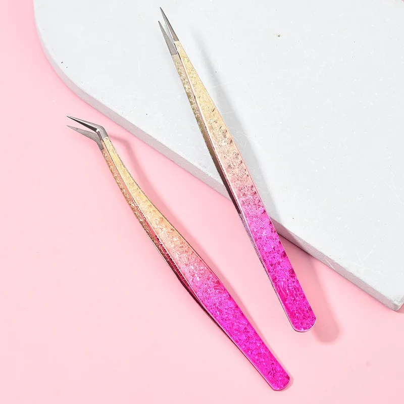 つけまつげ用ピンセット ファイバーチップ ラッシュピンセット まつげエクステ ファイバーチップ ラッシュピンセット まつげ用