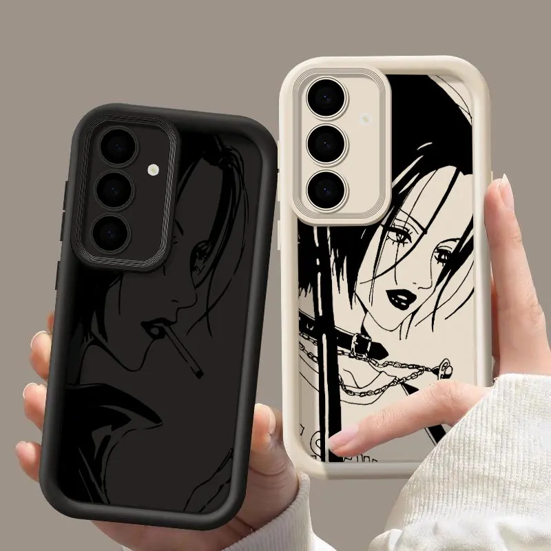 NaNa Anime S24FE Phone Case For Samsung Galaxy S24 S23 S21 S20 Fe S25 Ultra S22 Plus 5G Shockproof Back Cover Nana Osaki Manga