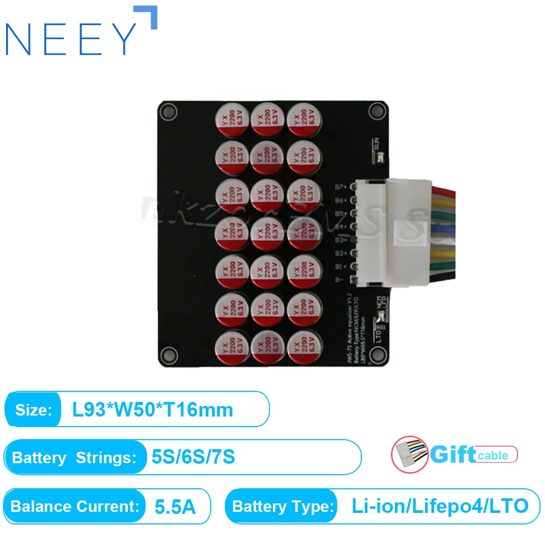 HANKZOR NEEY 5A 3S 4S 5S 6S 7S 8S 9S 10S 11S 12S 13S 14S 15S 16S 17S Aktiver Equalizer Balancer Lifepo4/Llipo/lto Batterie-Energiekondensator 9