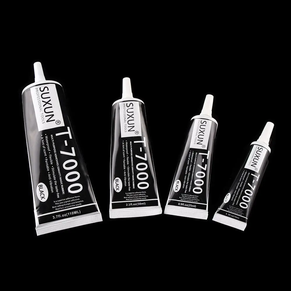 15/25/50/110ml New Black Liquid Portable Quick Fix T-7000 Glue Repair Tools Epoxy Resin Adhesives