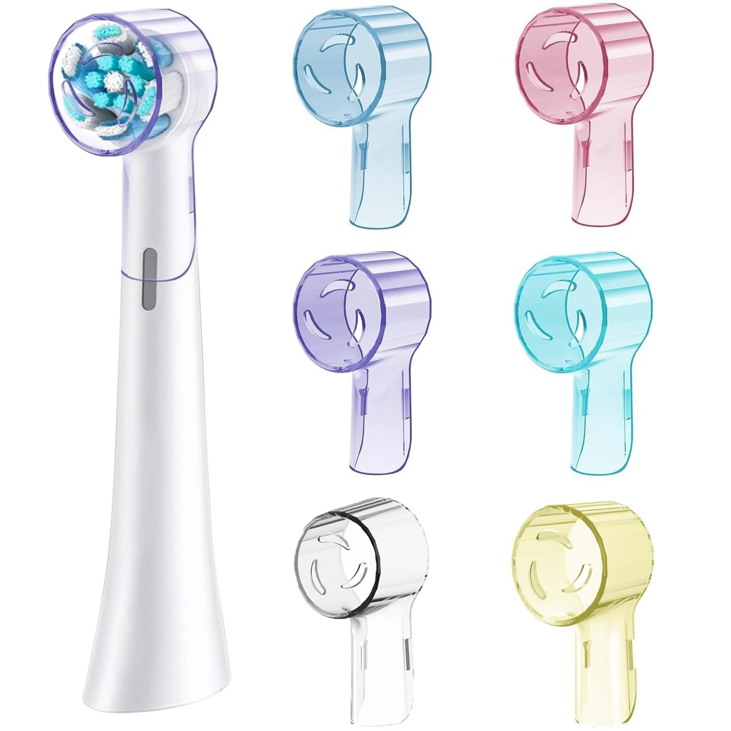 Toothbrush Dustproof Covers Caps Compatible with Braun Oral B Replacement Heads and IO Series Electric Toothbrush Head Protector