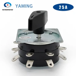 KDH-25/2*8 Welding Machine Rotary Switch Eight Positions 2 Levels 16 Brass Pins 25A Welder Changeover Selector
