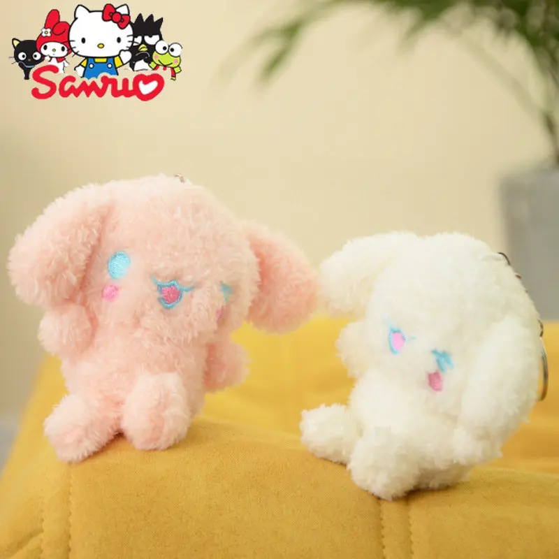 1Pc Sanrio Cinnamobol Cute Japanese Puppy Pendant Toy Bunny Doll Keychain Bag Cartoon Animal Hanging Doll Backpack Decoration