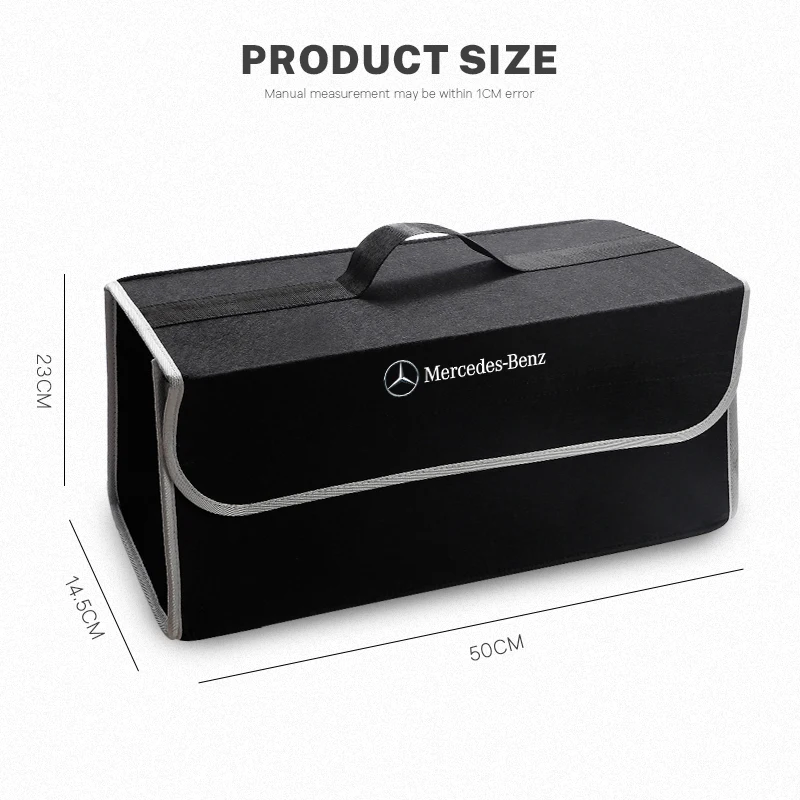 Car Trunk Storage Bag Organizer Sundries Stowing Tidying Box For Mercedes Benz Class W203 W204 W206 W220 W211 W212 W210 GLC W176