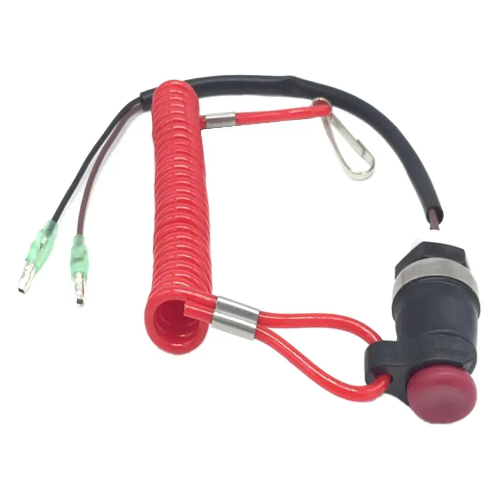 Motocicleta Scooter ATV barco motor Kill Stop interruptor cable de sujeción cordón accesorios para