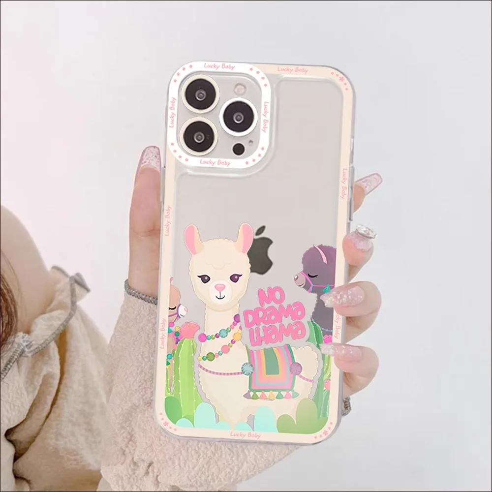 Kawaii Cute Llama Alpaca Animals Cartoon Colorful For Samsung A 10 20 30 70 13 21 32 72 22 51 52 53 71 73 32 4g 32 5g Fundas