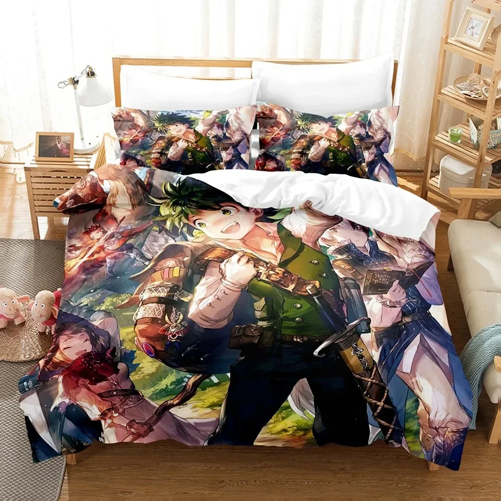 My Hero Academia Bedding Set Single Twin Full Queen King Size Todoroki Bed Set Aldult Kid Bedroom Duvet cover Sets 3D Print 044