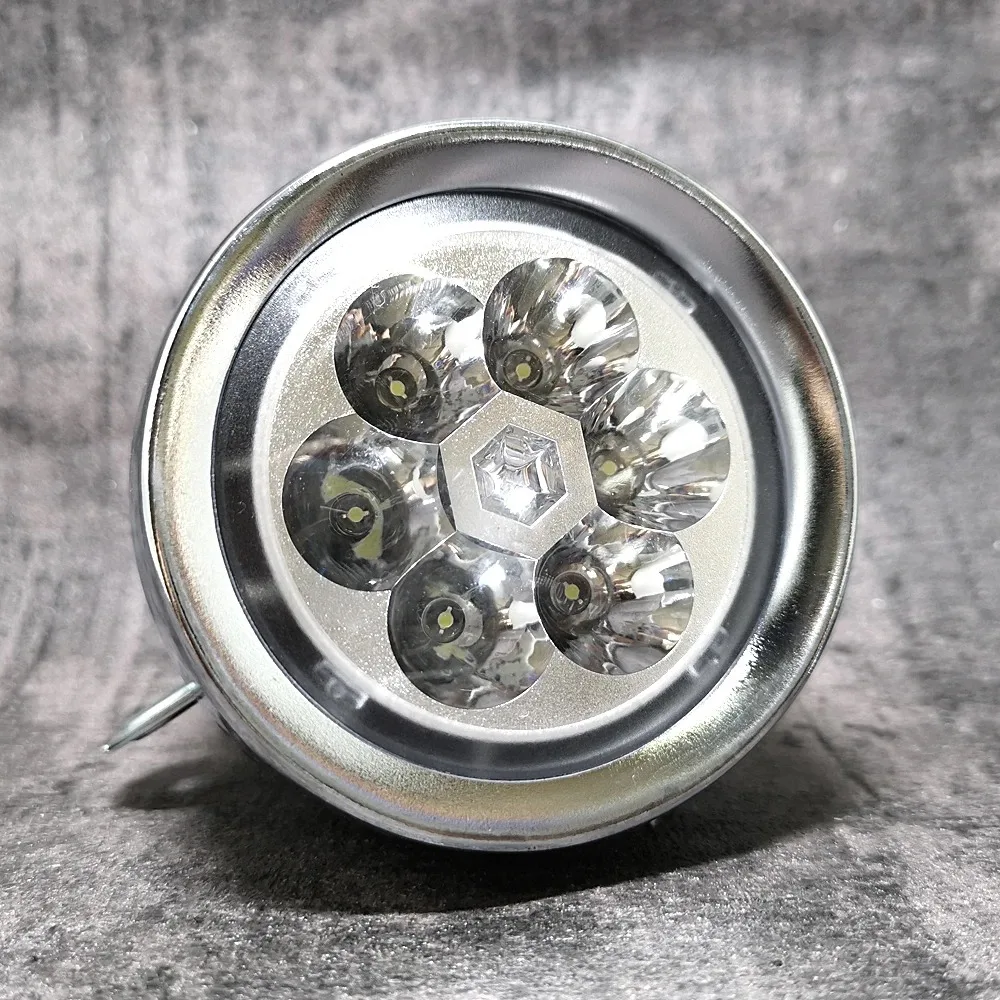 LED Bicycle Front Light, British Bullets, Metal Plated Metal Shell, Vintage, Q405