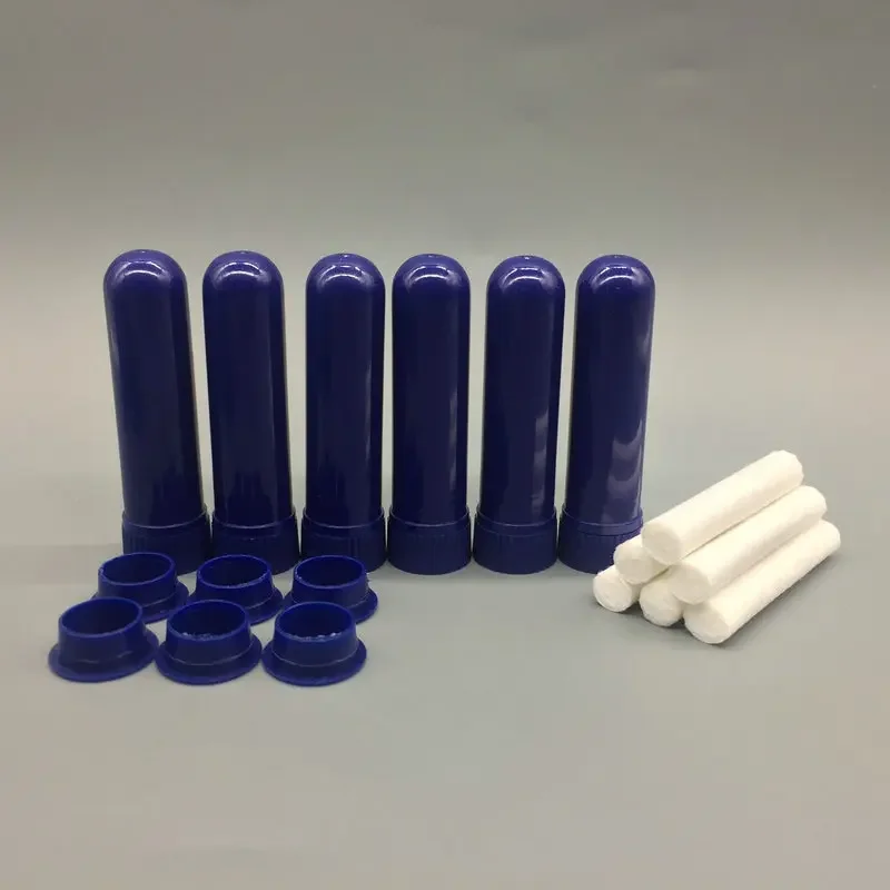 30/50/80/100/200pack Lege Neusinhalator Buis met Katoenen Wieken Refill Plastic Neusinhalator Sticks voor Essentiële Olie Containers