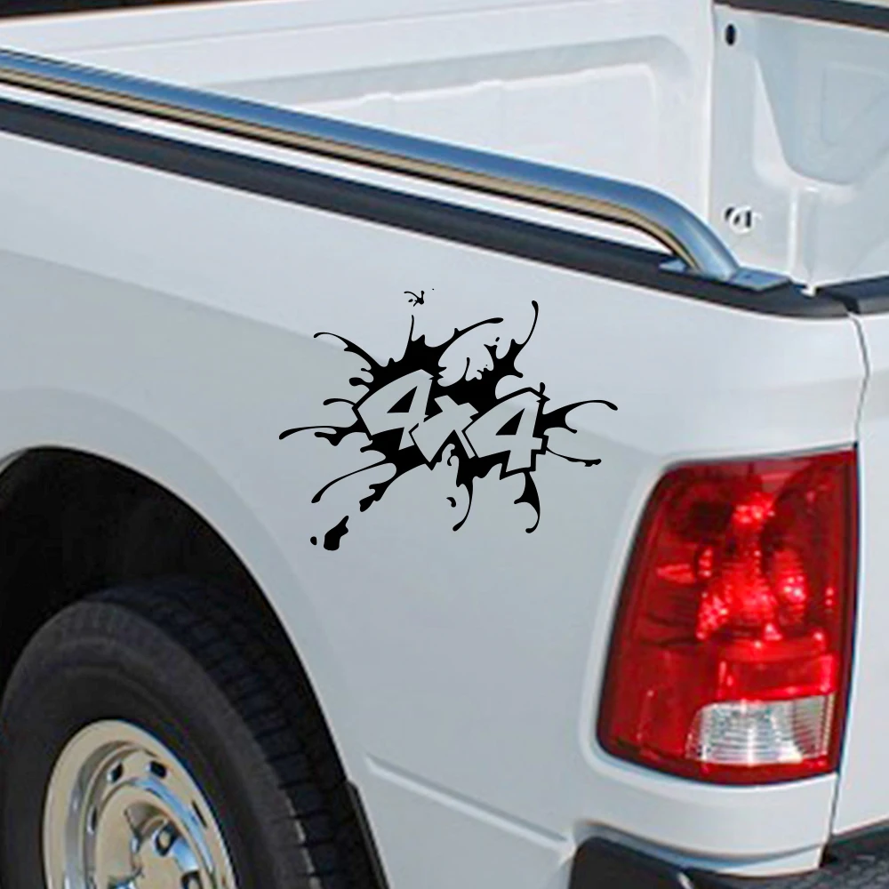 Car 4X4 Sticker Pickup Off Road Splash Decor Decal Vinyl Cover For Ford F150 Ranger Isuzu Dmax Dodge Ram Auto Tuning Accessories