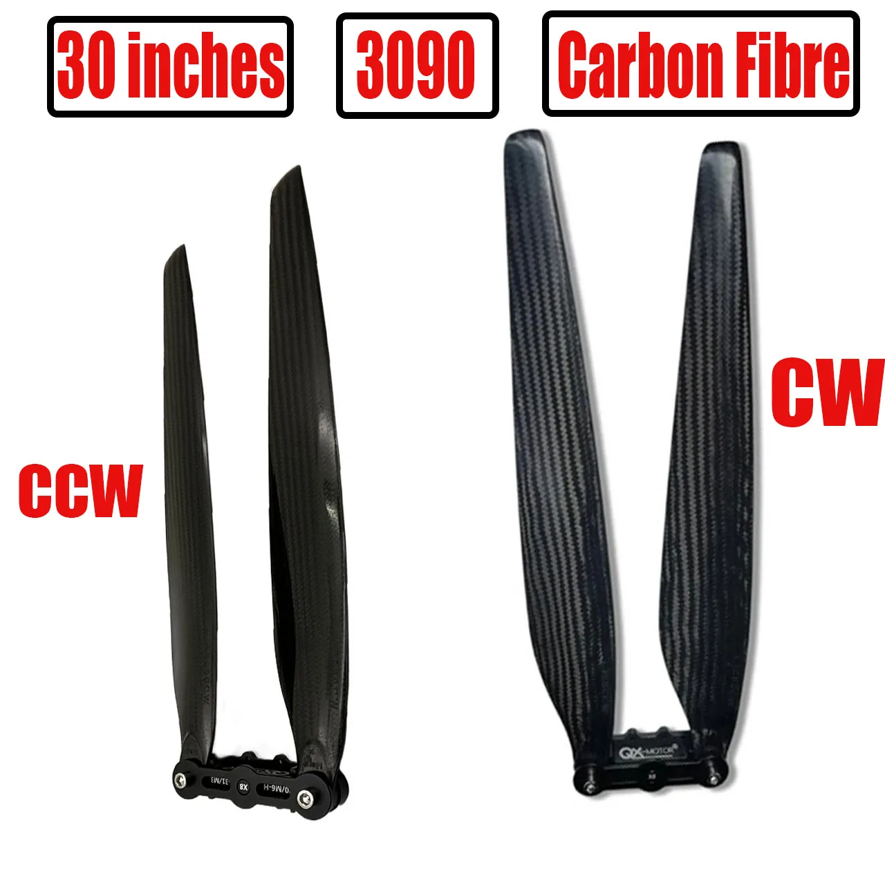 30inch CW CCW  3090 Carbon Fiber Folding Propeller Props Blades For Plant Protection Machine Large Multi-axis Motor