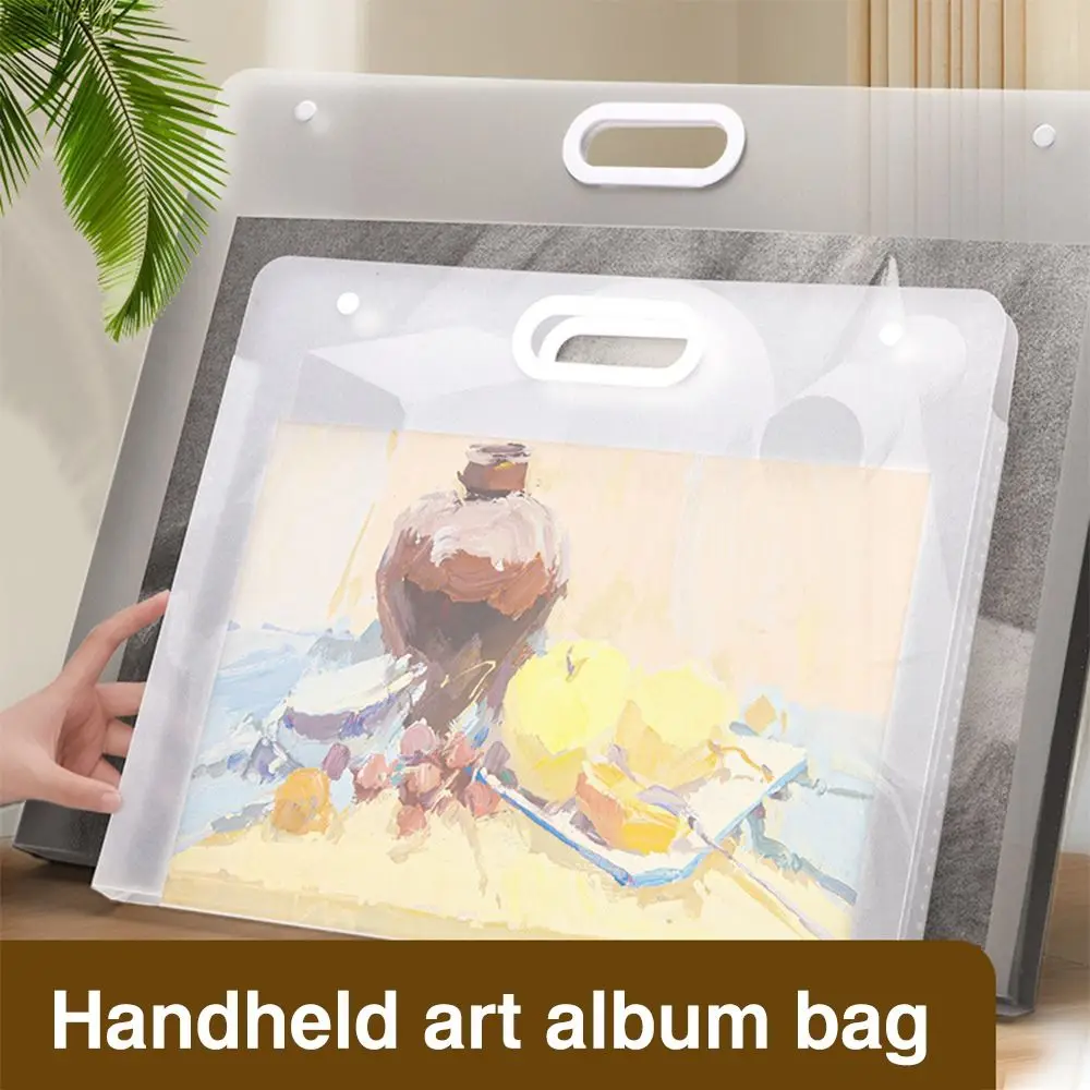 High Quality A2/A3/A4 File Folder Waterproof 4K/8K/16K Painting Paper Storage Bag Portable Drawing Bag Student Gift