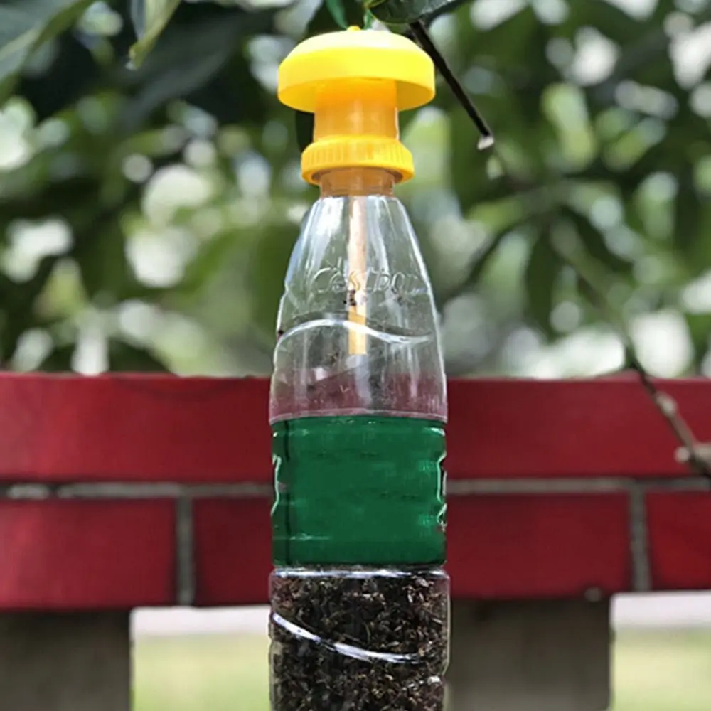

10pcs Multi-use Plastic Fruit Fly Trap Killer Practical Yellow Fly Catcher Hanging Insect Trap Pest Control
