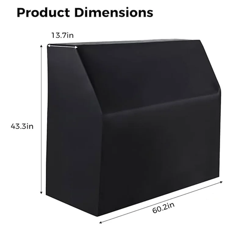 Heavy Duty 420D Upright Piano Cover Dustproof and Waterproof Oxford Cloth Piano Protector Black, Blocks Sunlight, Moistureproof