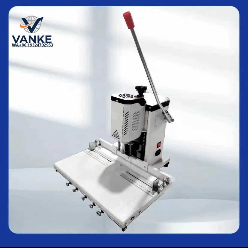 Paper Punching Machine Electric Heavy Single Hole Punch Multifunctional Punching and Binding Machin e