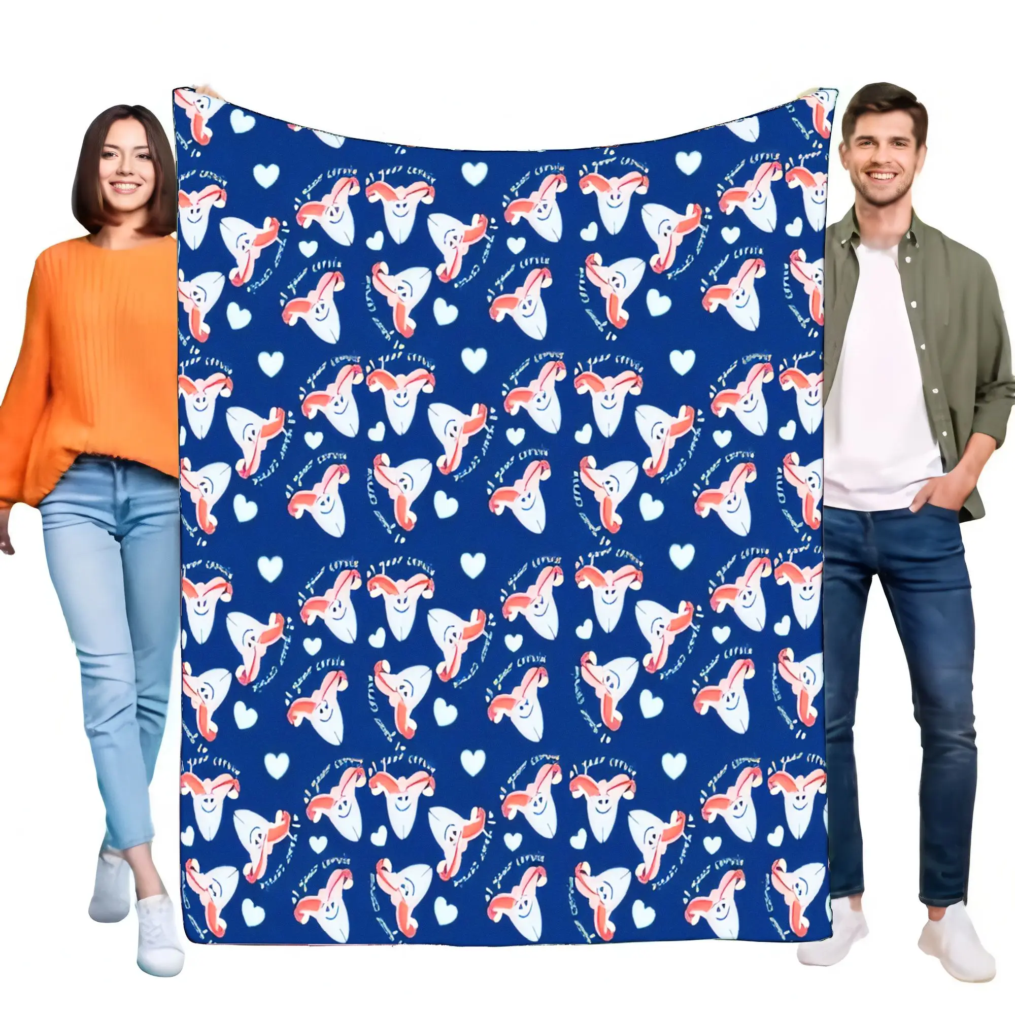 Adorable Unicorn Fleece Blanket Soft Cozy Throw for Bed and Sofa, Lightweight Warm Blanket for Kids and Adults, Perfect Gift for