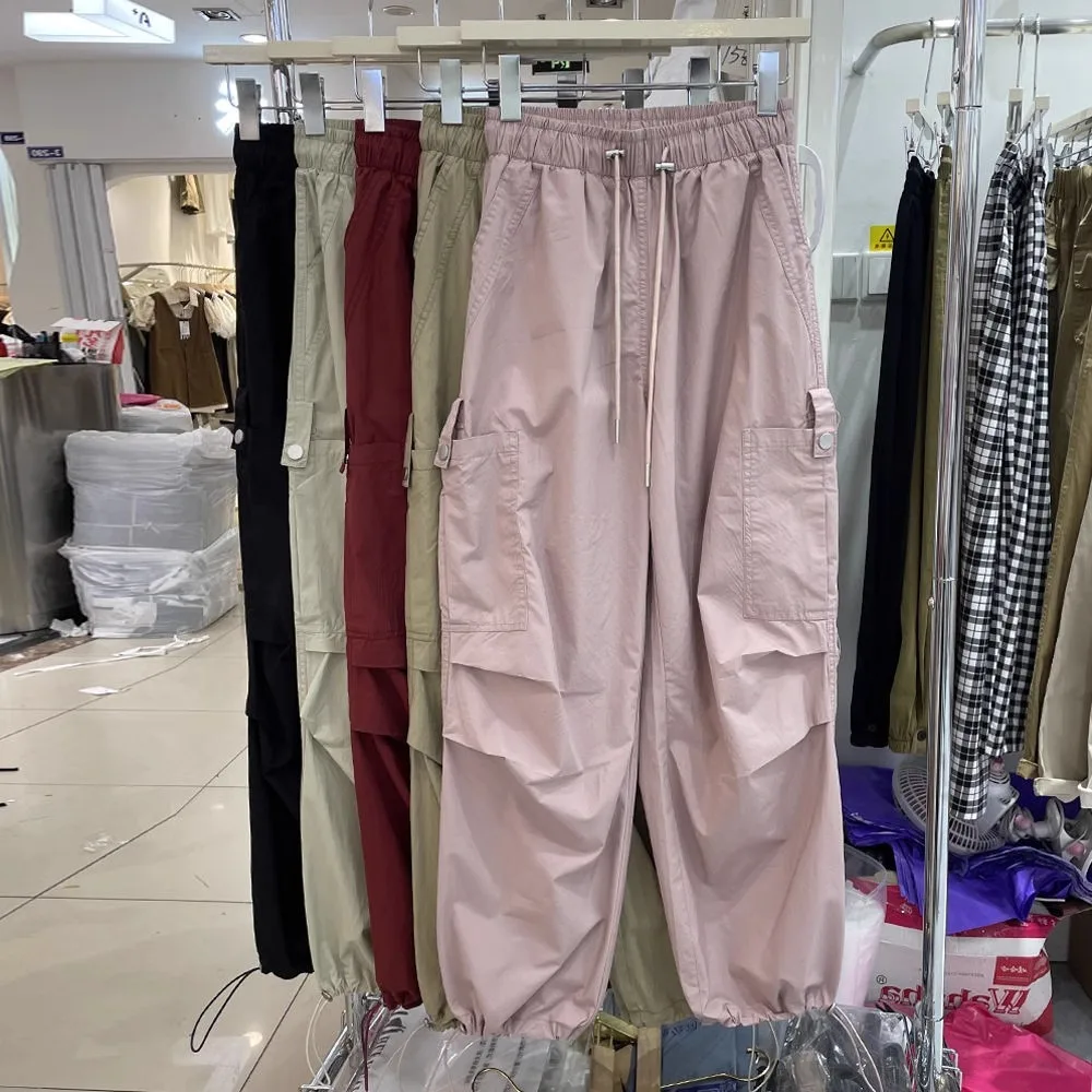 

Мужские широкие брюки с высокой талией, осень-зима, большие размеры 300, спортивная рабочая одежда с манжетами в американском стиле ретро, свободная утягивающая одежда