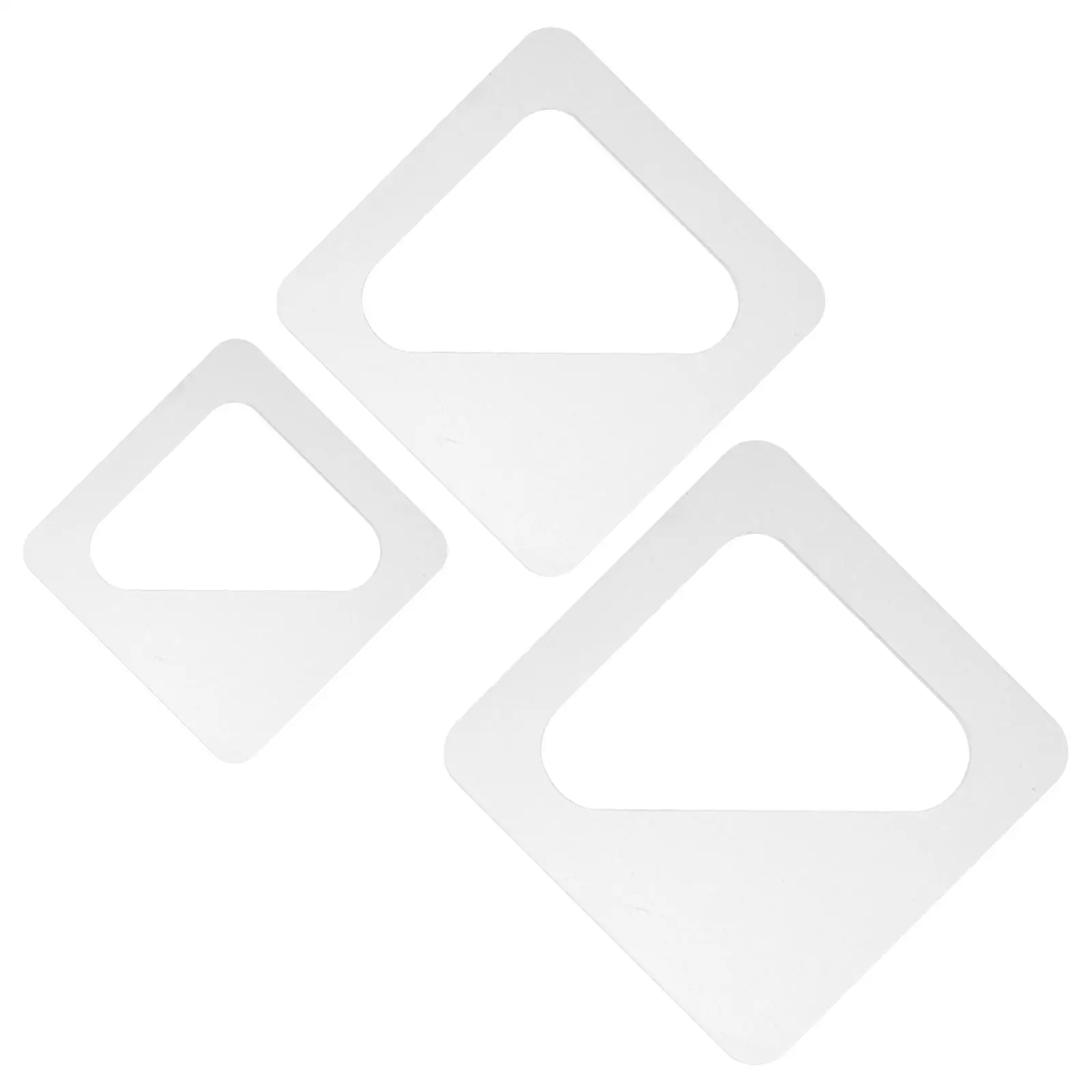 

3Pcs Cutting Handle Template Clear Clear Template Acrylic Stencil Chopping Templates Reusable Gadgets