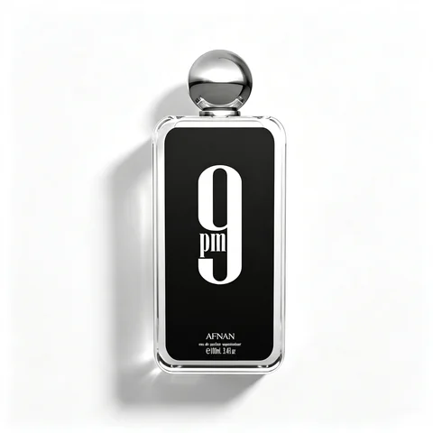 Perfume For Men Afnan 9 PM Eau De Parfum Spray for Men 3.4 Fl Oz (100ml), Woody Amber Spicy Long Lasting Perfume