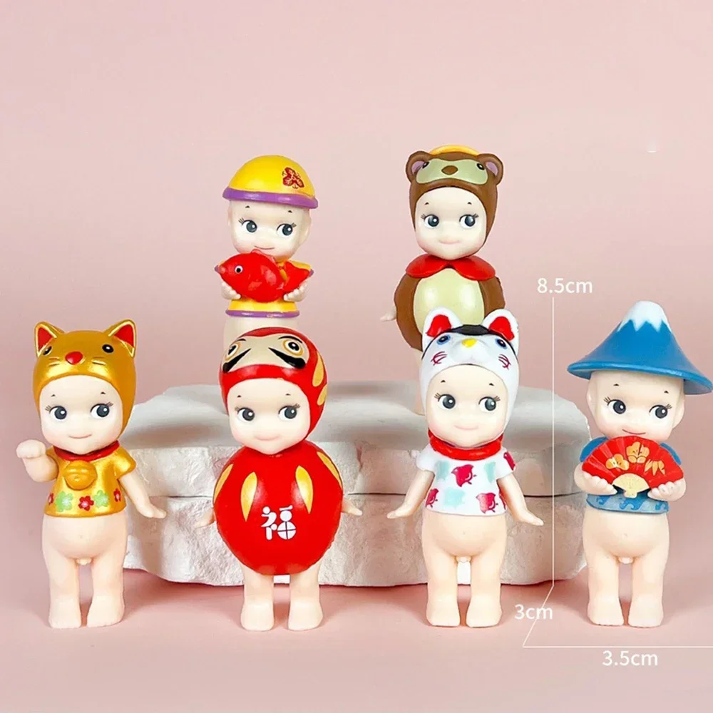 ホットエンジェルブラインドボックスフィギュアヒッパー動物イースターシリーズアニメフィギュア装飾品人形デスクトップ飾りクリスマスギフト