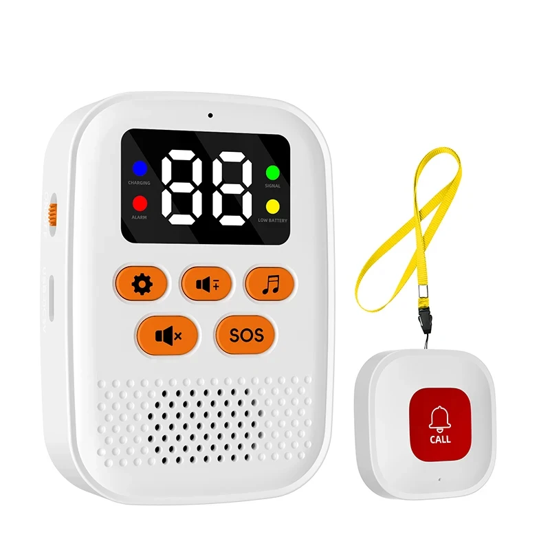 Medical Alert System Wrist Watch for Elderly – SOS Emergency Button with iOS App Support & Loud Alarm