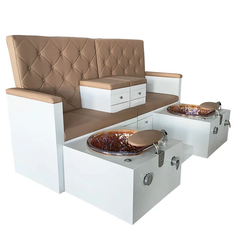 Deluxe high-back double-seat spa chair, foot massage chair, beauty club card seat, pedicure foot massage chair