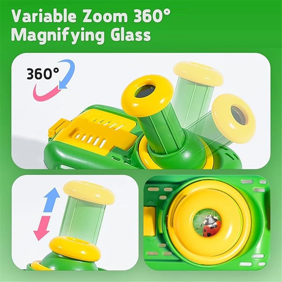Outdoor Insect Observation Box Toy for Children Magnifying Glass