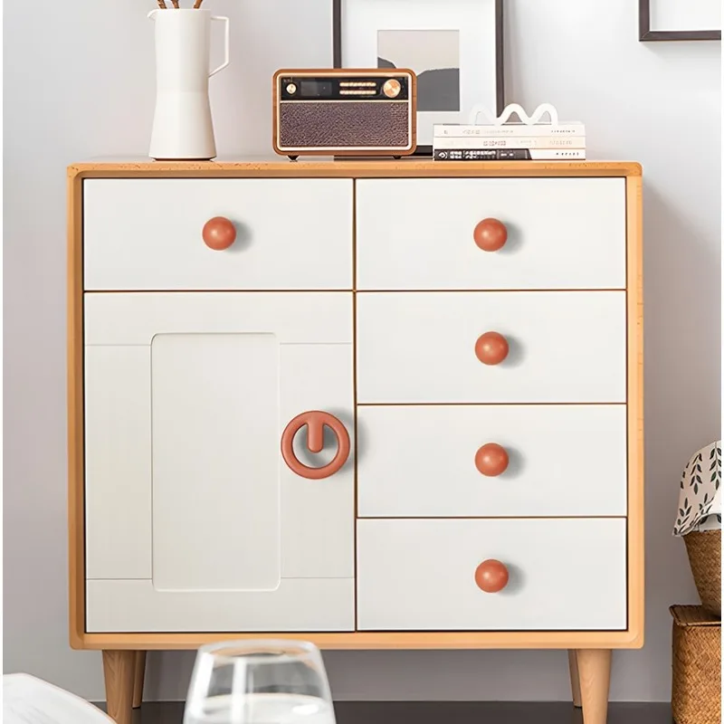 Modern minimalist cream color cabinet door handle, all-match color children's room wardrobe cabinet shoe cabinet door handle