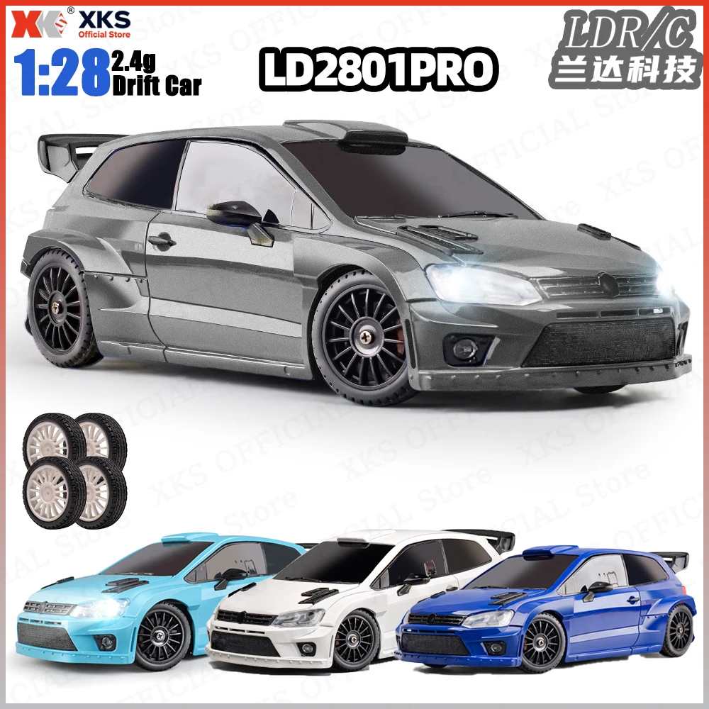

XKS LD2801pro/2801 1/28 4WD RC Car Control with Built-in ESP Gyroscope 2.4G Polo Model RC Toy Gift for Adults & Boys