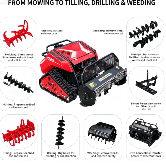 Safe and Flexible Crawler Chassis for Orchard and Vegetable Field Trenching and Backfilling Crawler Trencher  Backfiller