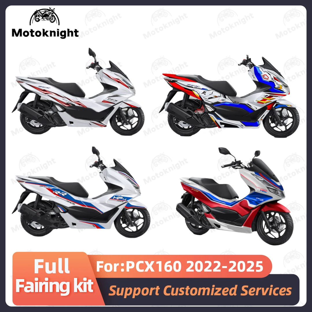 Motorcycle Fairing Kit Fit For Honda PCX125 PCX150 PCX160 2022-2025 Full Set Fairings Kits Painted Bodywork New ABS Plastic