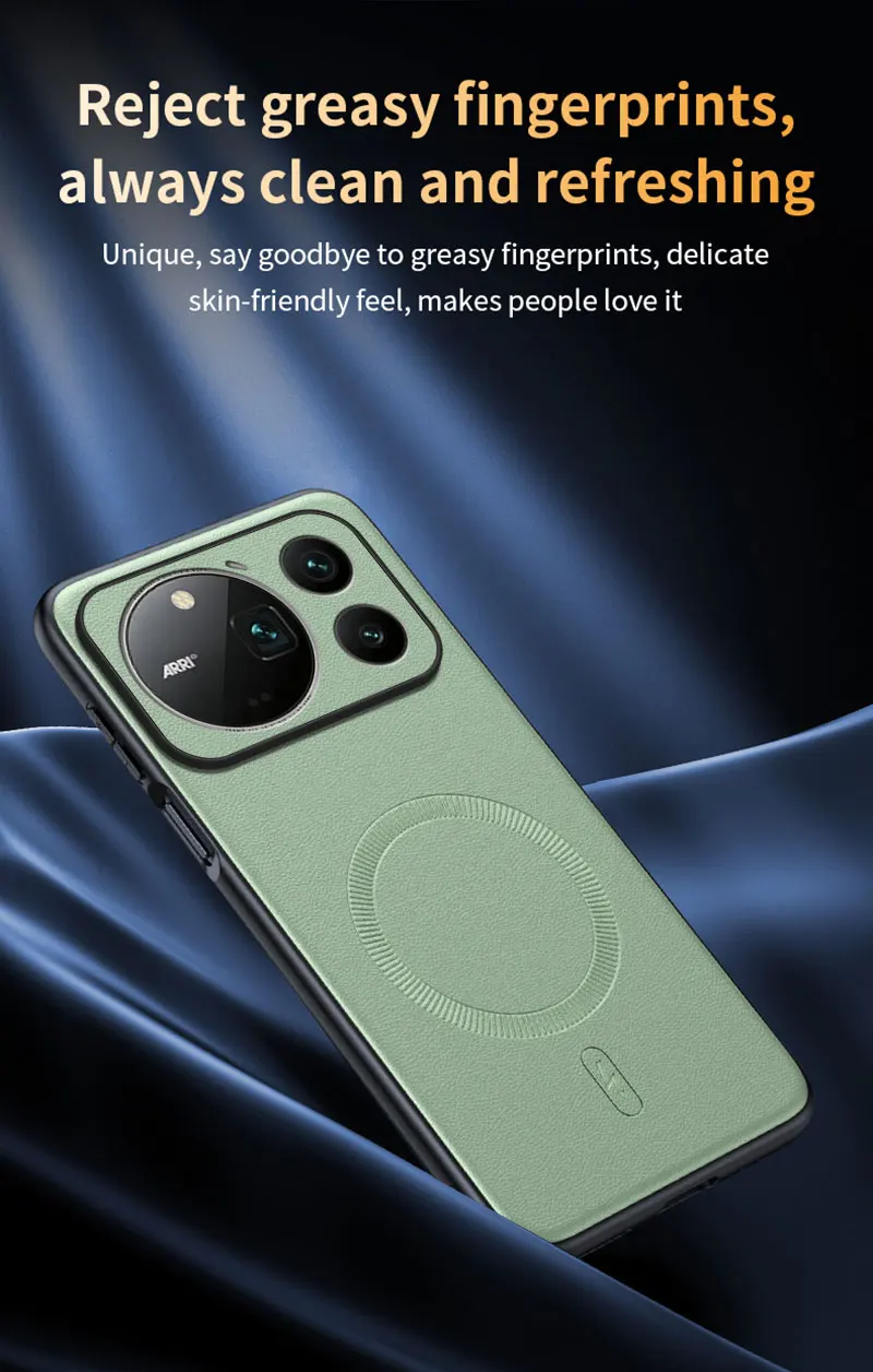 Hülle für Honor Magic 9 Pro Max, magnetische Leder-Schutzhülle, Anti-Fingerabdruck, rutschfest, PC+TPU – Detail 17