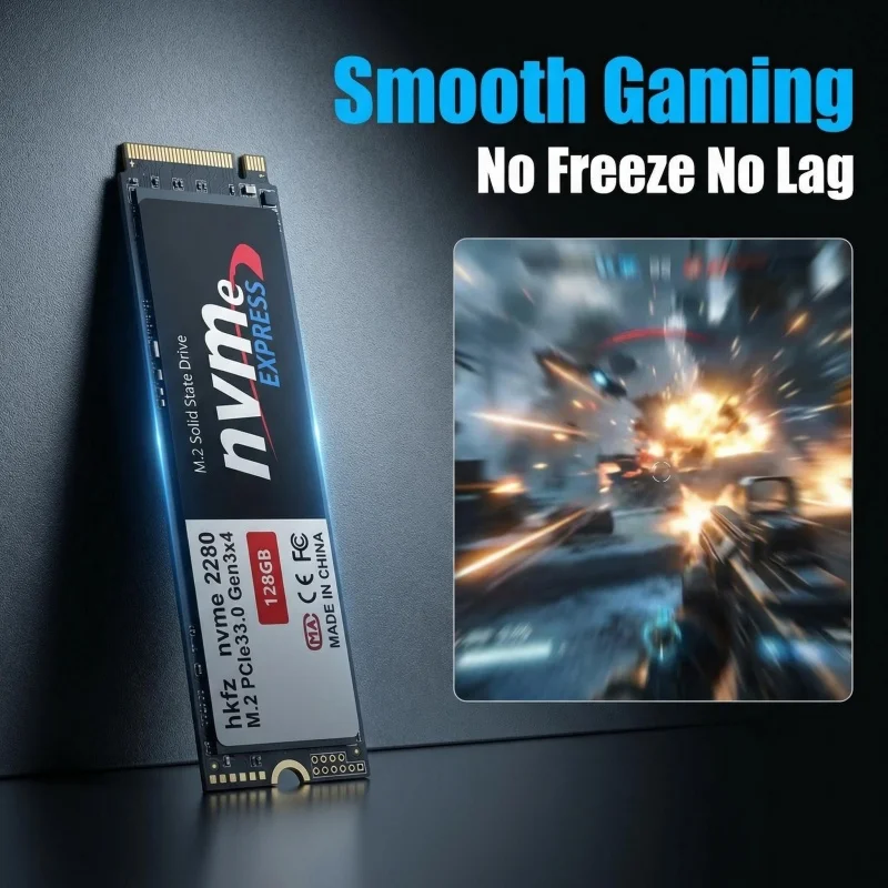 2026 프로 M2 2280 NVME 고성능 SSD - 1TB 256GB 128GB 휴대용 노트북 데스크탑 하드 드라이브 (PC, PS5용) 썸네일 6