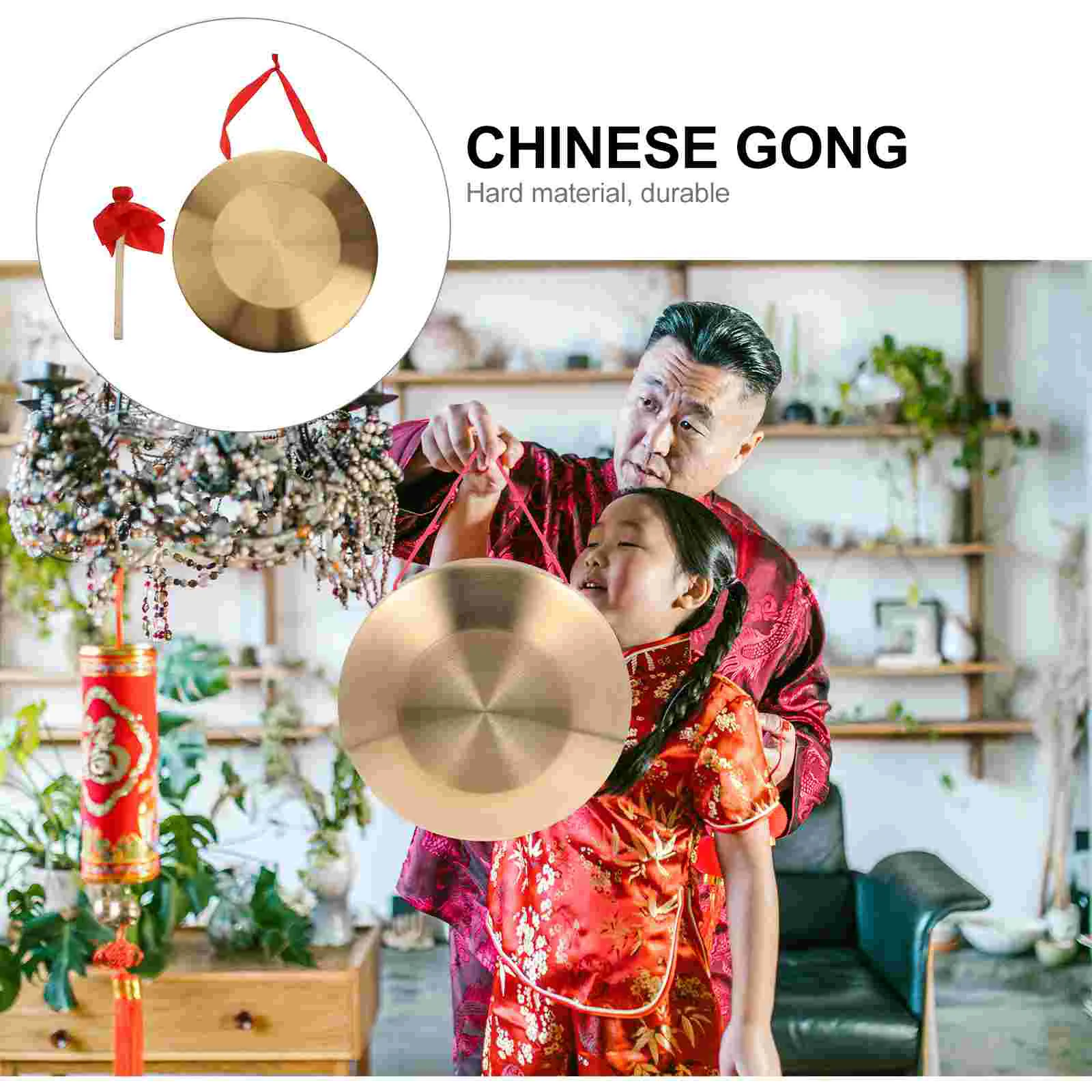 Gong Hand with Hammer Outdoor Stand Tibetan Singing Bowls Striker Drumsticks Musical Instrument Percussion Toy Child