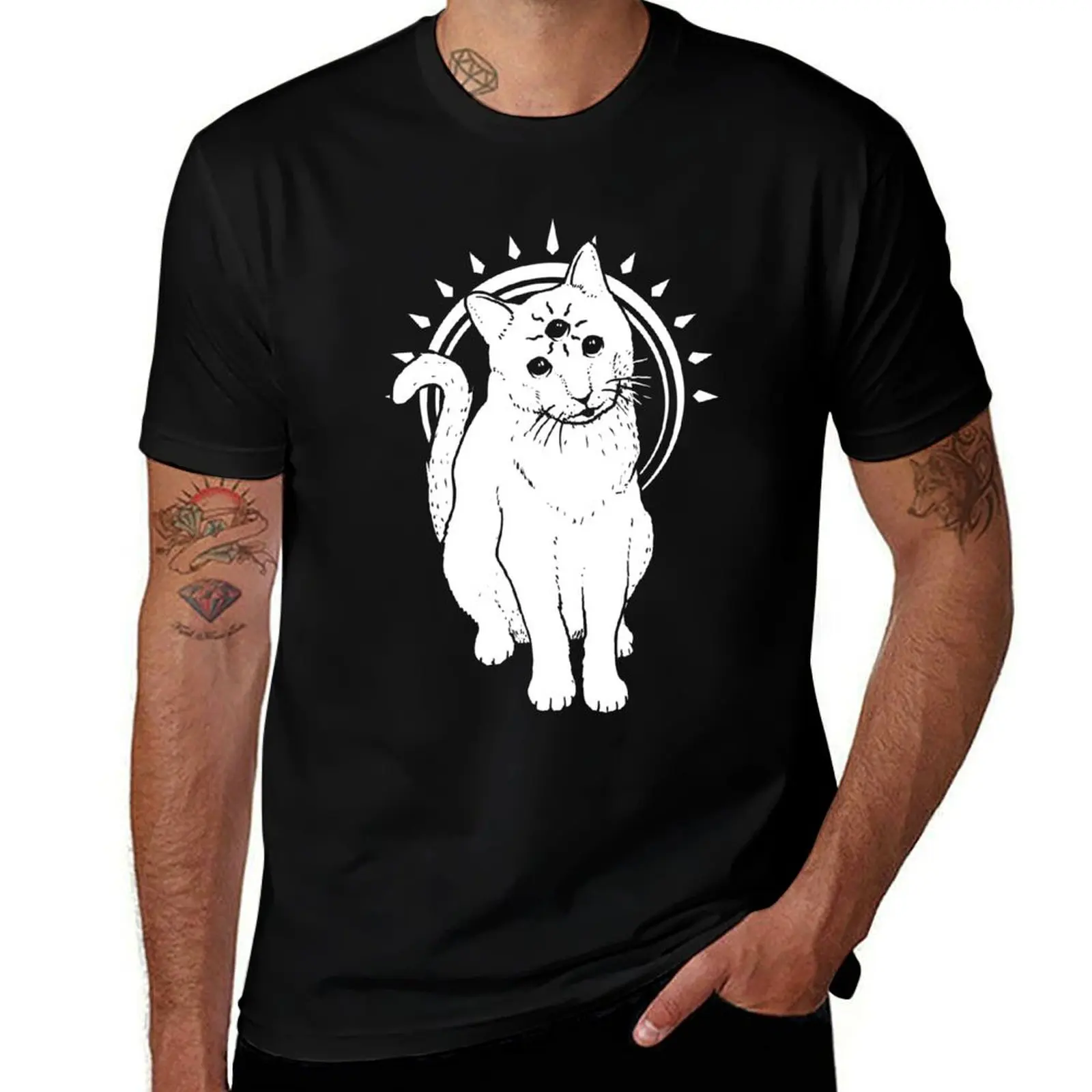 psychic Kitty 2 T-Shirt quick drying summer shirt sweat shirts, men