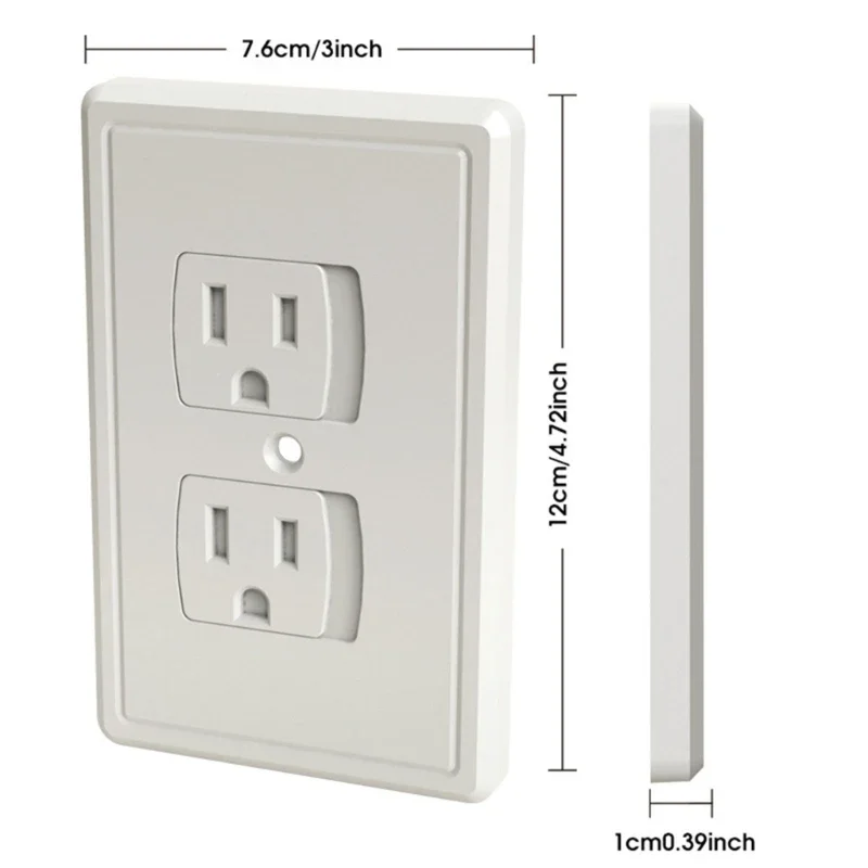 Self-Closing Outlet Cover Baby Proofing Child Safety Socket Protector Cover Electrical Power Baby Plug Cover