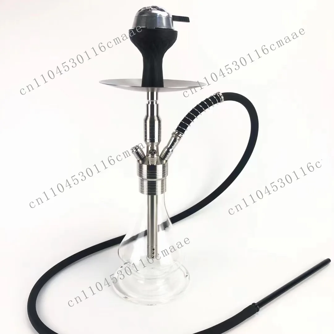 Arab Hookah Full Set Bar Pot Internet Famous Mig Stainless Steel Household Large Single and Double Tube Wholesale